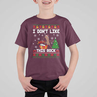 Marcus The Worm Christmas Meme T Shirt For Kid I Do Not Like This Rock - Wonder Print Shop