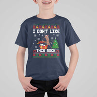 Marcus The Worm Christmas Meme T Shirt For Kid I Do Not Like This Rock - Wonder Print Shop
