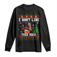 Marcus The Worm Christmas Meme Long Sleeve Shirt I Do Not Like This Rock - Wonder Print Shop