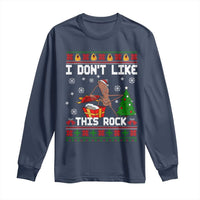 Marcus The Worm Christmas Meme Long Sleeve Shirt I Do Not Like This Rock - Wonder Print Shop