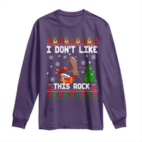 Marcus The Worm Christmas Meme Long Sleeve Shirt I Do Not Like This Rock - Wonder Print Shop