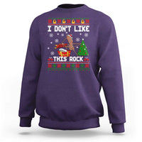 Marcus The Worm Christmas Meme Sweatshirt I Do Not Like This Rock - Wonder Print Shop