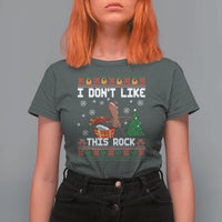 Marcus The Worm Christmas Meme T Shirt For Women I Do Not Like This Rock - Wonder Print Shop
