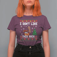 Marcus The Worm Christmas Meme T Shirt For Women I Do Not Like This Rock - Wonder Print Shop