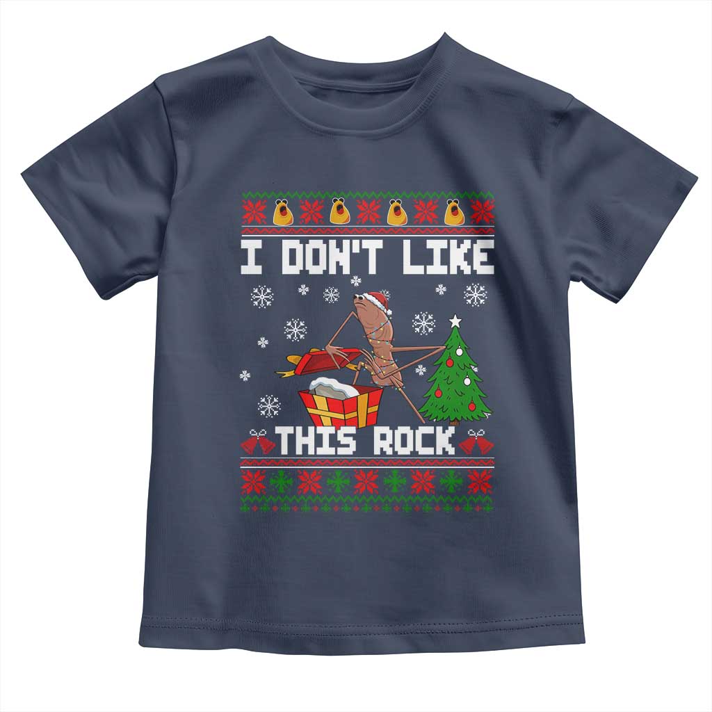 Marcus The Worm Christmas Meme Toddler T Shirt I Do Not Like This Rock - Wonder Print Shop