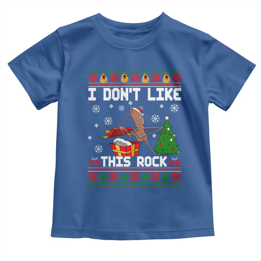 Marcus The Worm Christmas Meme Toddler T Shirt I Do Not Like This Rock - Wonder Print Shop