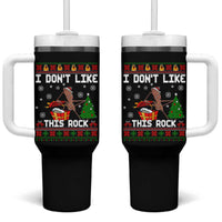 Marcus The Worm Christmas Meme Tumbler With Handle I Do Not Like This Rock - Wonder Print Shop