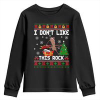 Marcus The Worm Christmas Meme Youth Sweatshirt I Do Not Like This Rock - Wonder Print Shop