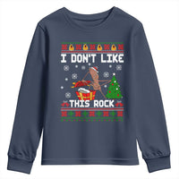 Marcus The Worm Christmas Meme Youth Sweatshirt I Do Not Like This Rock - Wonder Print Shop