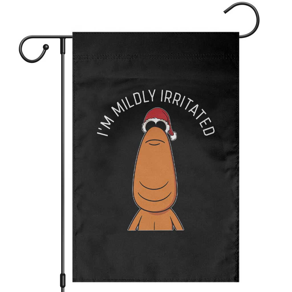 Marcus The Worm Christmas Meme Garden Flag I Am Mildly Irritated - Wonder Print Shop