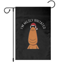 Marcus The Worm Christmas Meme Garden Flag I Am Mildly Irritated - Wonder Print Shop