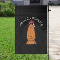 Marcus The Worm Christmas Meme Garden Flag I Am Mildly Irritated - Wonder Print Shop