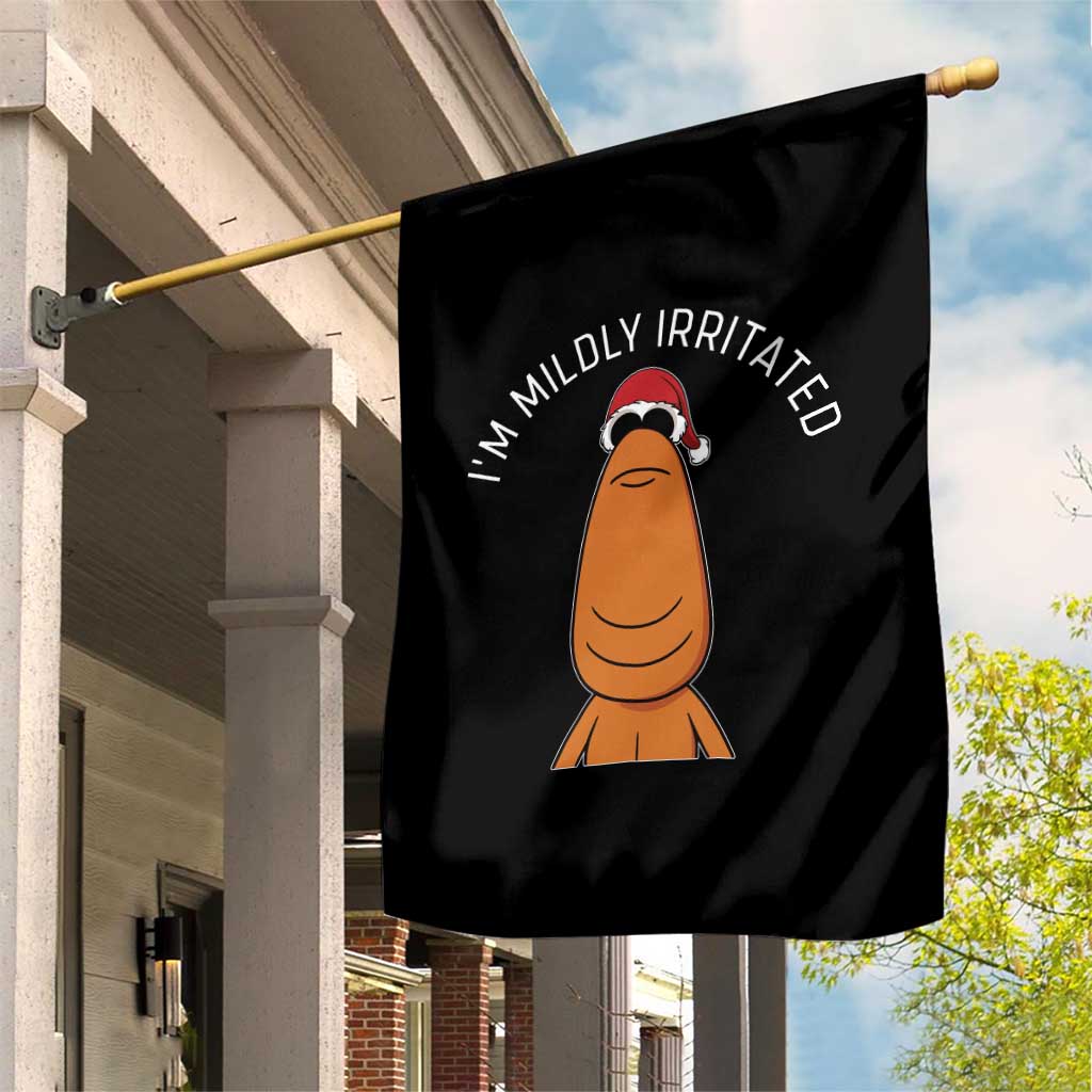 Marcus The Worm Christmas Meme Garden Flag I Am Mildly Irritated - Wonder Print Shop