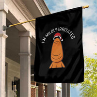 Marcus The Worm Christmas Meme Garden Flag I Am Mildly Irritated - Wonder Print Shop
