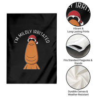 Marcus The Worm Christmas Meme Garden Flag I Am Mildly Irritated - Wonder Print Shop