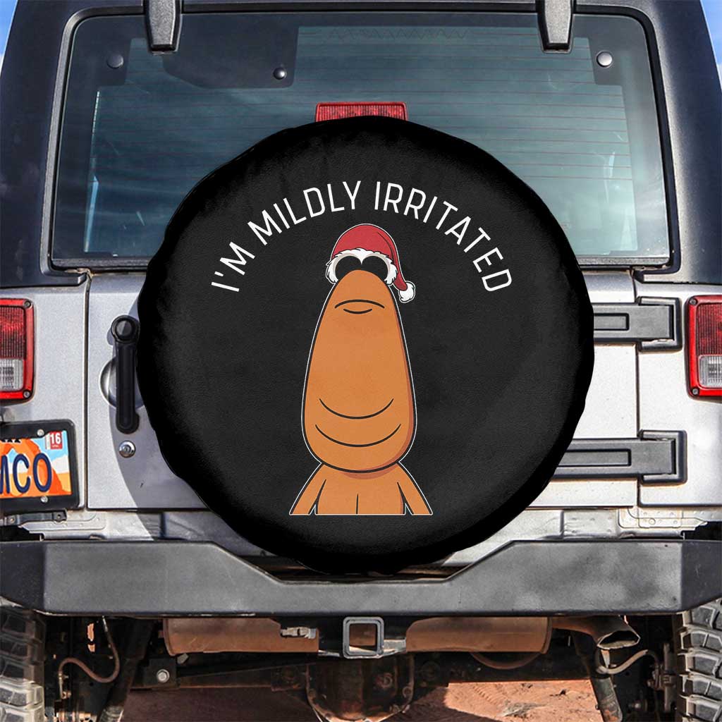 Marcus The Worm Christmas Meme Spare Tire Cover I Am Mildly Irritated - Wonder Print Shop