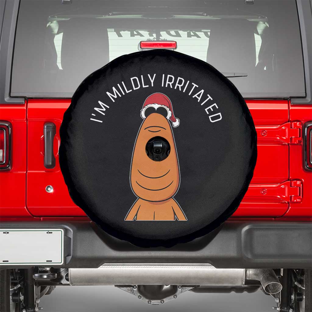 Marcus The Worm Christmas Meme Spare Tire Cover I Am Mildly Irritated - Wonder Print Shop