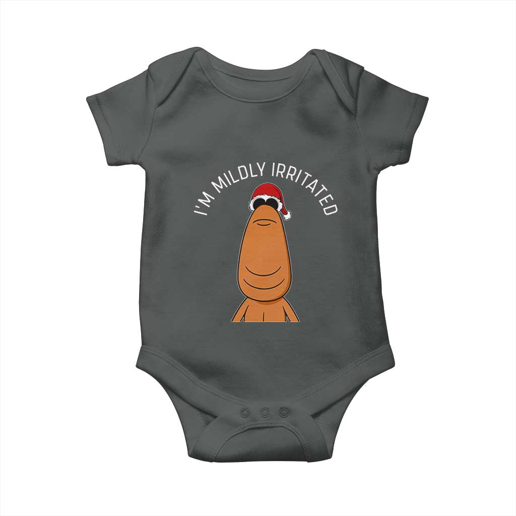 Marcus The Worm Christmas Meme Baby Onesie I Am Mildly Irritated - Wonder Print Shop