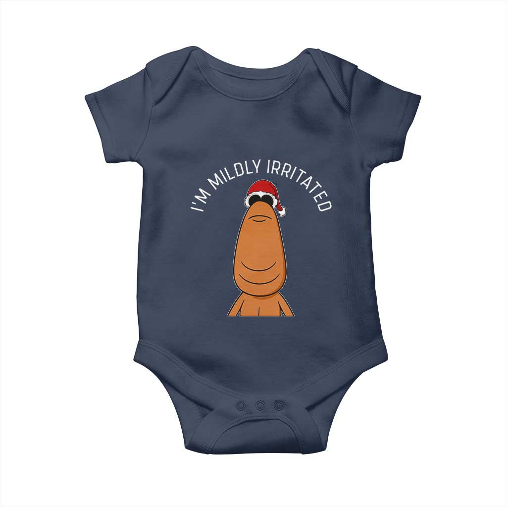 Marcus The Worm Christmas Meme Baby Onesie I Am Mildly Irritated - Wonder Print Shop