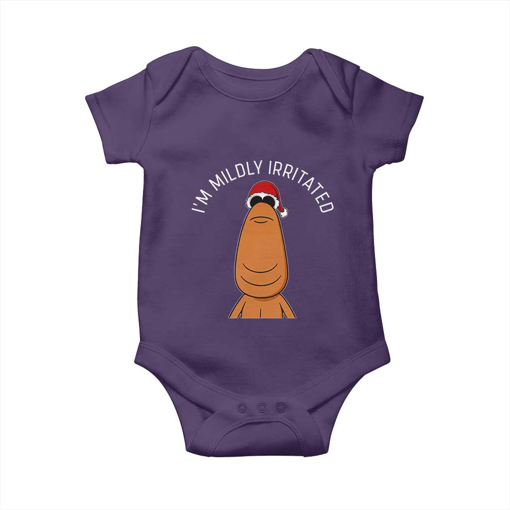 Marcus The Worm Christmas Meme Baby Onesie I Am Mildly Irritated - Wonder Print Shop