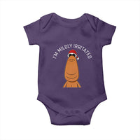 Marcus The Worm Christmas Meme Baby Onesie I Am Mildly Irritated - Wonder Print Shop