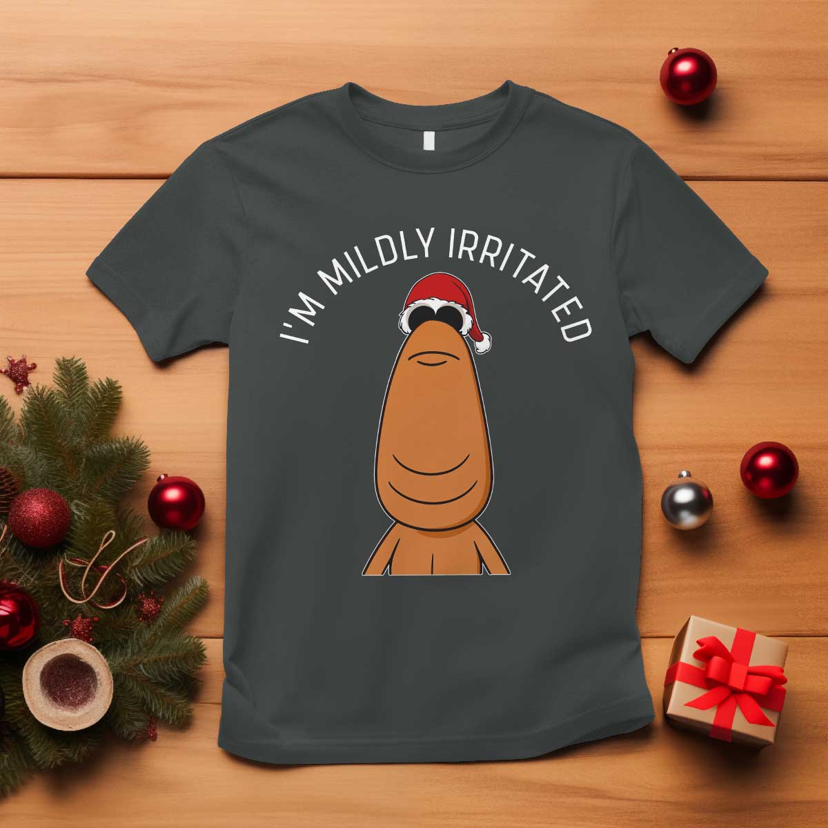 Marcus The Worm Christmas Meme T Shirt I Am Mildly Irritated - Wonder Print Shop