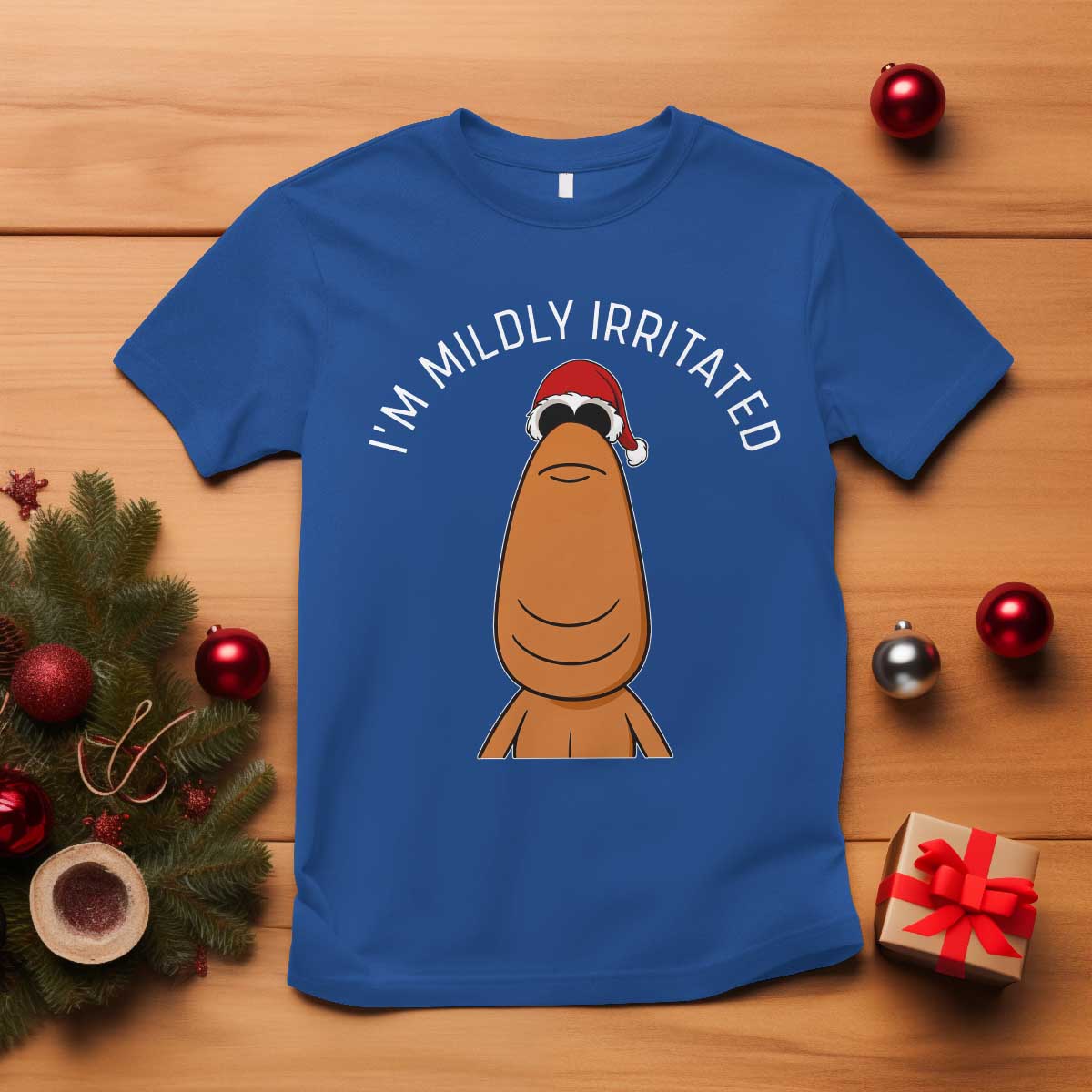 Marcus The Worm Christmas Meme T Shirt I Am Mildly Irritated - Wonder Print Shop