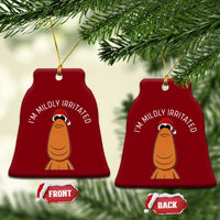 Marcus The Worm Christmas Meme Ceramic Ornament I Am Mildly Irritated - Wonder Print Shop