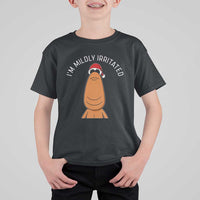 Marcus The Worm Christmas Meme T Shirt For Kid I Am Mildly Irritated - Wonder Print Shop