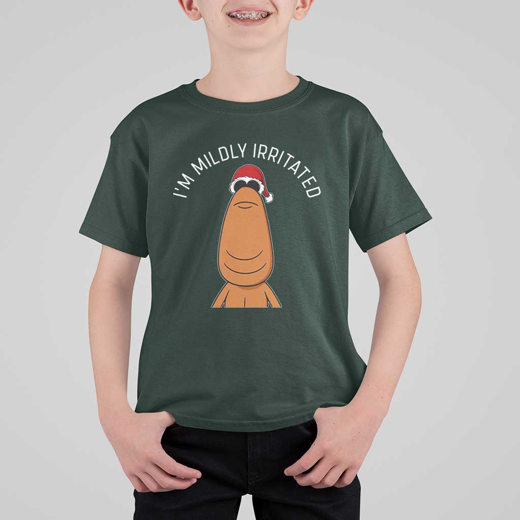 Marcus The Worm Christmas Meme T Shirt For Kid I Am Mildly Irritated - Wonder Print Shop