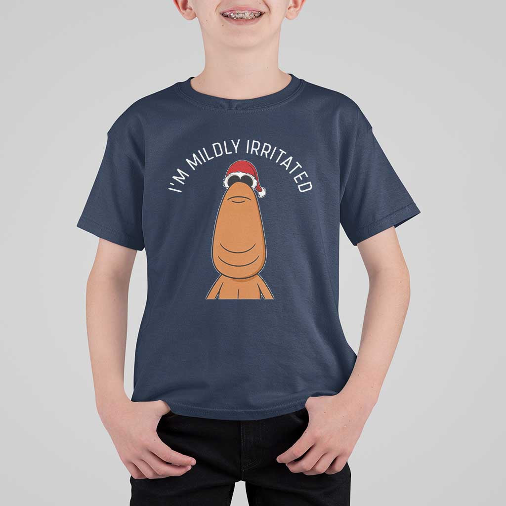 Marcus The Worm Christmas Meme T Shirt For Kid I Am Mildly Irritated - Wonder Print Shop