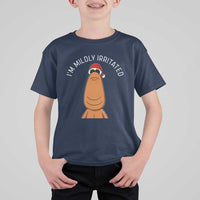 Marcus The Worm Christmas Meme T Shirt For Kid I Am Mildly Irritated - Wonder Print Shop