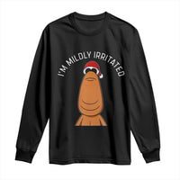 Marcus The Worm Christmas Meme Long Sleeve Shirt I Am Mildly Irritated - Wonder Print Shop