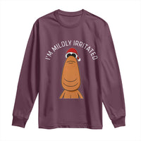Marcus The Worm Christmas Meme Long Sleeve Shirt I Am Mildly Irritated - Wonder Print Shop