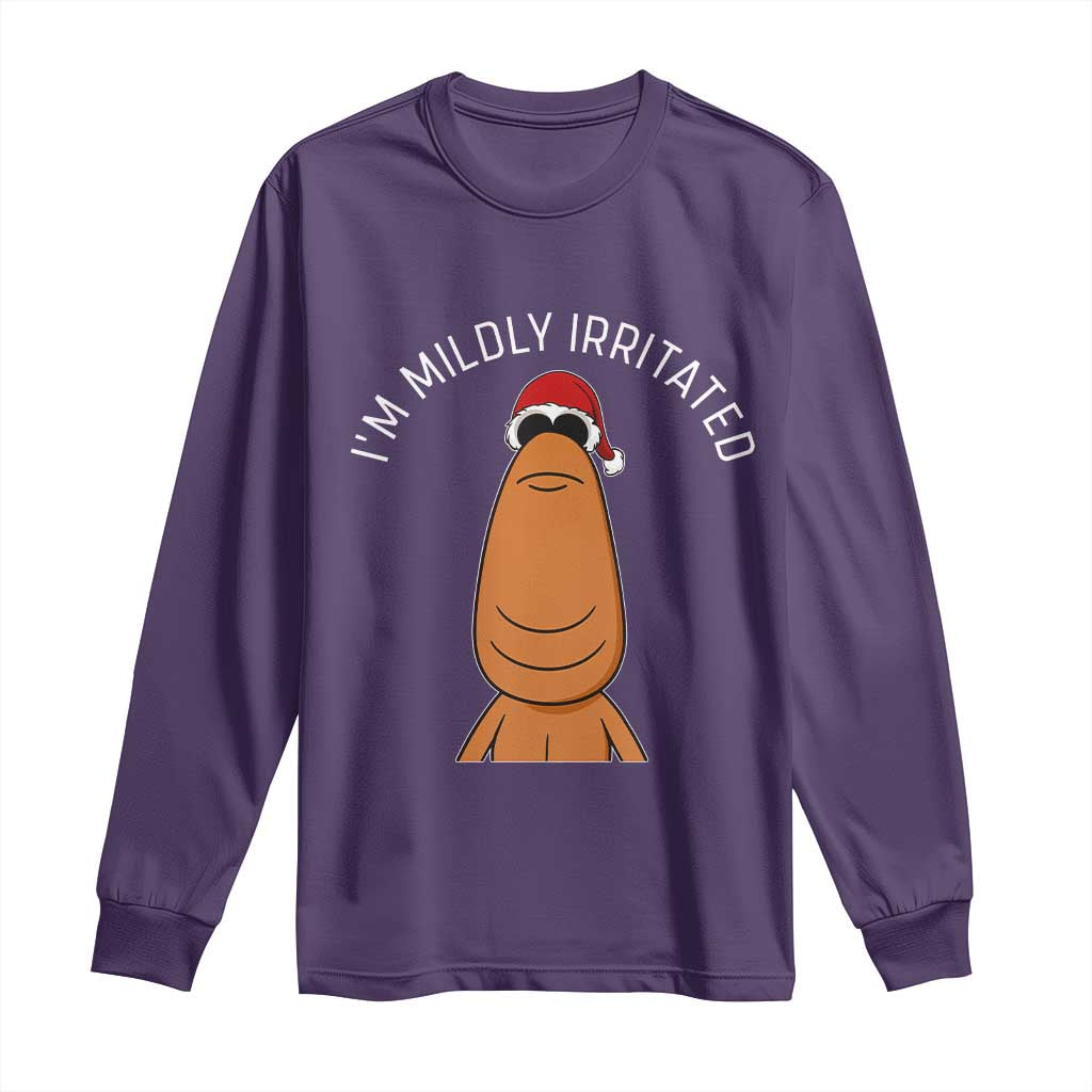 Marcus The Worm Christmas Meme Long Sleeve Shirt I Am Mildly Irritated - Wonder Print Shop