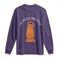 Marcus The Worm Christmas Meme Long Sleeve Shirt I Am Mildly Irritated - Wonder Print Shop