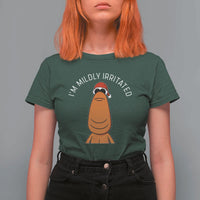 Marcus The Worm Christmas Meme T Shirt For Women I Am Mildly Irritated - Wonder Print Shop