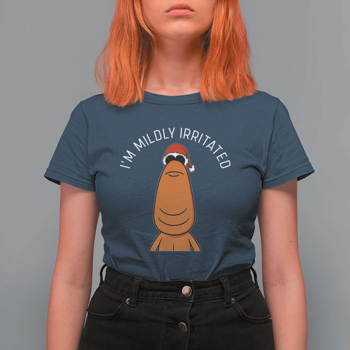 Marcus The Worm Christmas Meme T Shirt For Women I Am Mildly Irritated - Wonder Print Shop