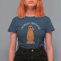 Marcus The Worm Christmas Meme T Shirt For Women I Am Mildly Irritated - Wonder Print Shop