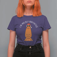 Marcus The Worm Christmas Meme T Shirt For Women I Am Mildly Irritated - Wonder Print Shop