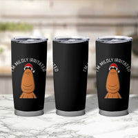 Marcus The Worm Christmas Meme Tumbler Cup I Am Mildly Irritated - Wonder Print Shop