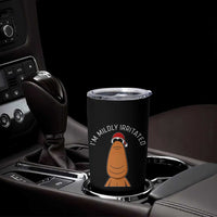 Marcus The Worm Christmas Meme Tumbler Cup I Am Mildly Irritated - Wonder Print Shop