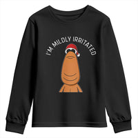 Marcus The Worm Christmas Meme Youth Sweatshirt I Am Mildly Irritated - Wonder Print Shop