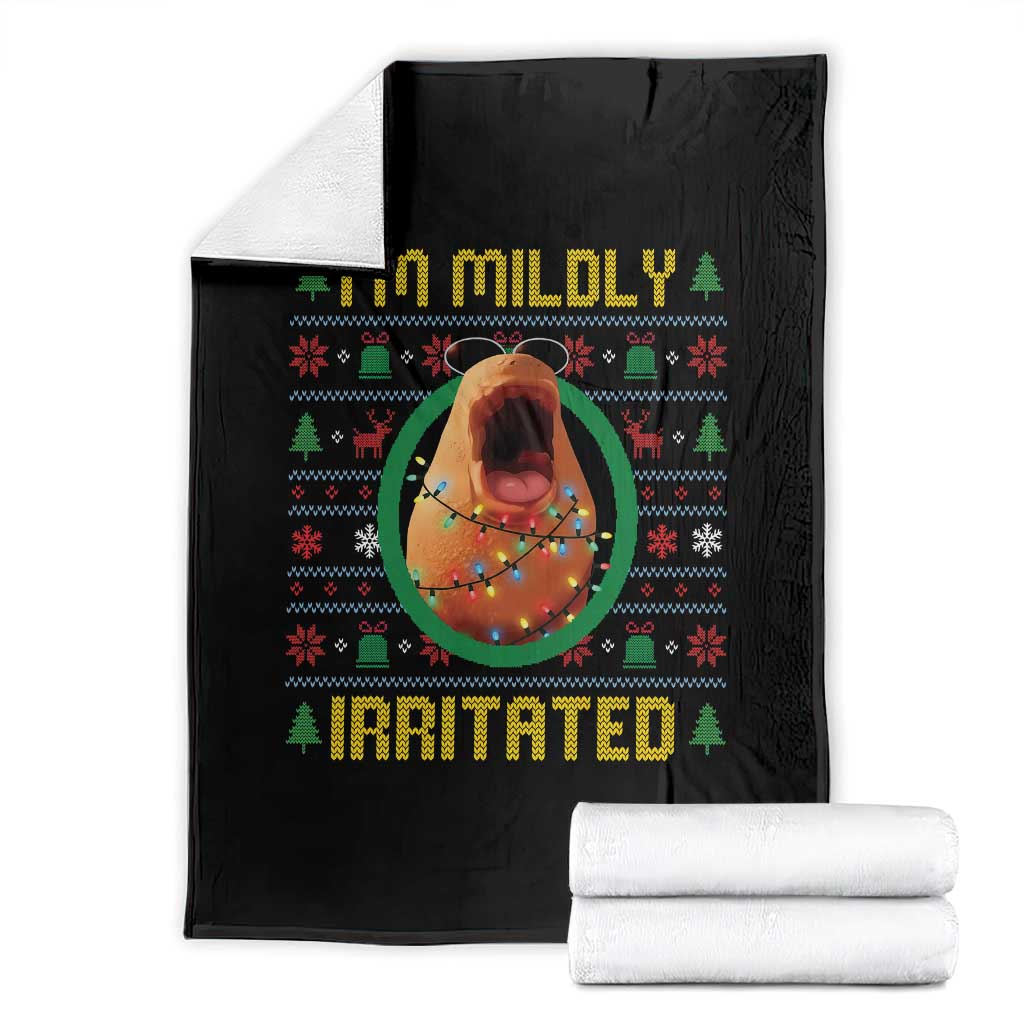 Marcus The Worm Christmas Meme Throw Blanket Funny Brain Rot Xmas - Wonder Print Shop