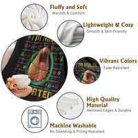 Marcus The Worm Christmas Meme Throw Blanket Funny Brain Rot Xmas - Wonder Print Shop