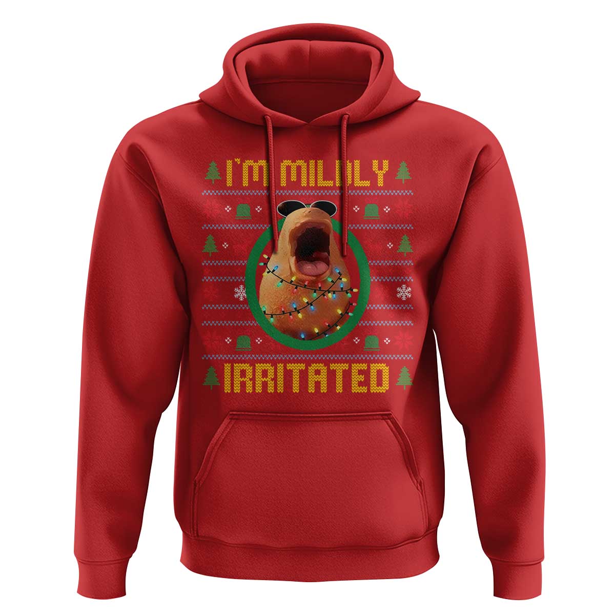 Marcus The Worm Christmas Meme Hoodie Funny Brain Rot Xmas - Wonder Print Shop
