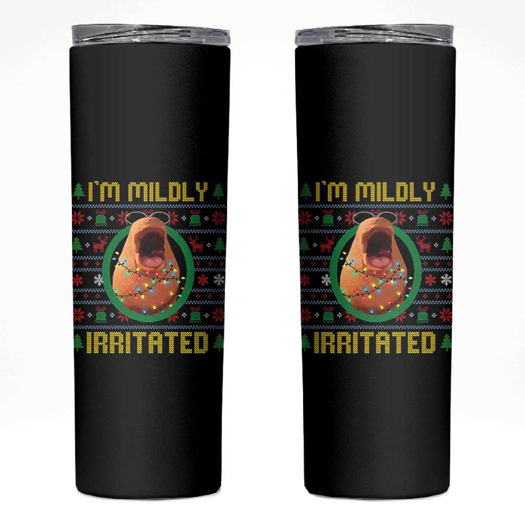 Marcus The Worm Christmas Meme Skinny Tumbler Funny Brain Rot Xmas - Wonder Print Shop