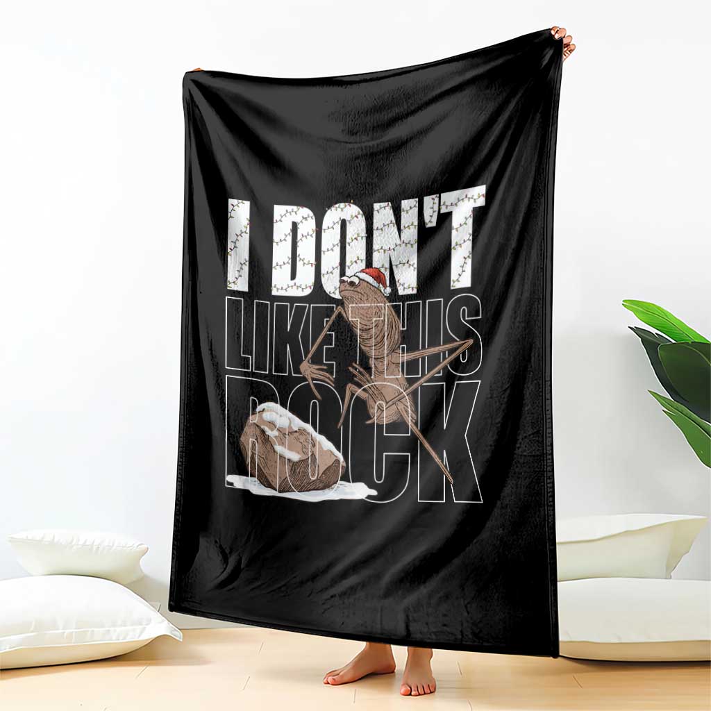 Marcus The Worm Christmas Meme Throw Blanket Funny Brain Rot Gen Z - Wonder Print Shop