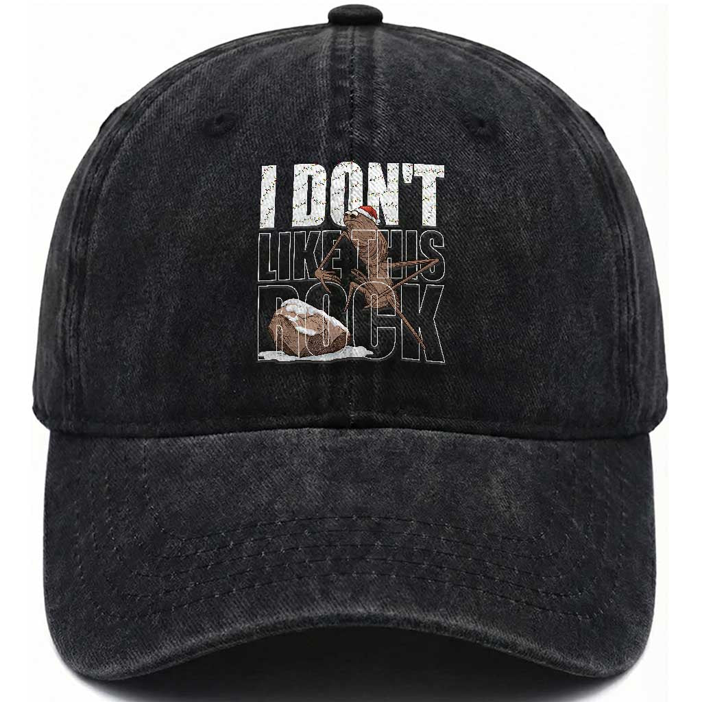 Marcus The Worm Christmas Meme Washed Cotton Baseball Cap Funny Brain Rot Gen Z