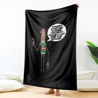 Marcus The Worm Christmas Meme Throw Blanket Locally Owned Greek Restaurant - Wonder Print Shop